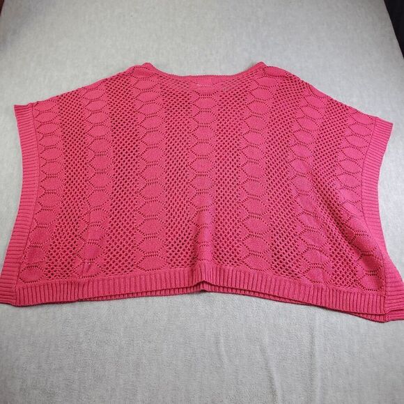 Roommates Sweater Womens 3x Pink Knit Sleeveless Pullover - Picture 2 of 11